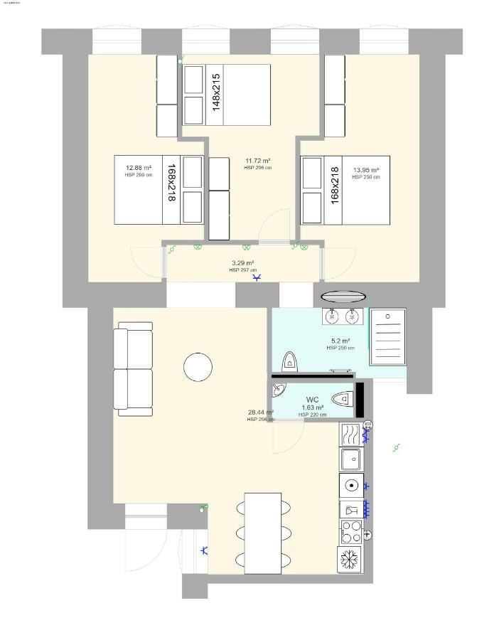 Tilia Luxury Apartment - 3 Bedrooms With Ac Budapest Luaran gambar